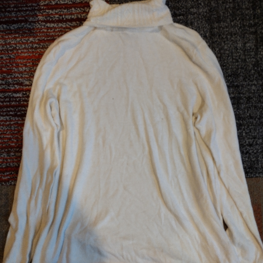 White Turtleneck Sweater